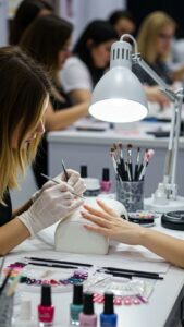 ناخن کار حرفه ای در بهترین طراحی ناخن برای عید