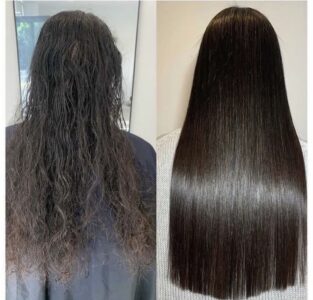 موهای صاف و درخشان بعد از کراتین مو کرج