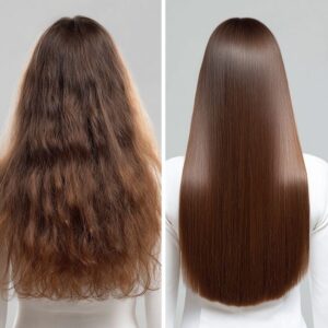 کراتین تراپی مو برای صافی و احیای موهای وز و آسیبدیده